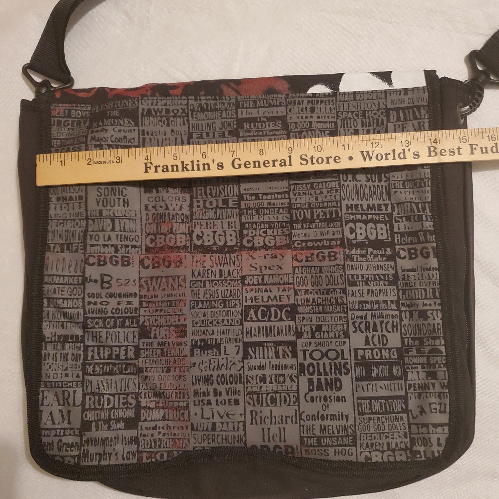 CBGB - Punk Rock Club Messenger Bag. Unisex. - Picture 7 of 8